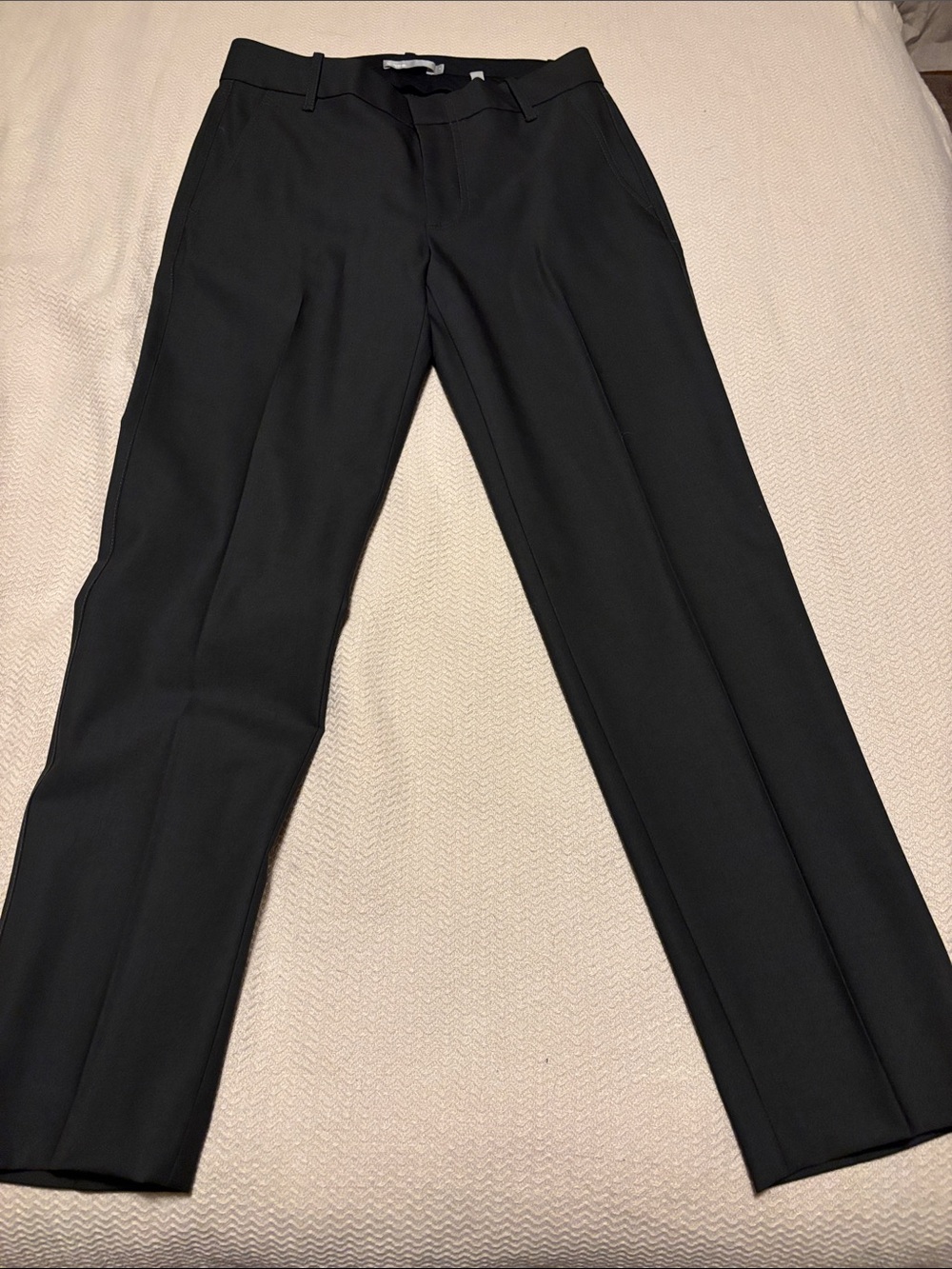 Vince women’s  grey/black Dress wool Trousers - Slim Tailored
